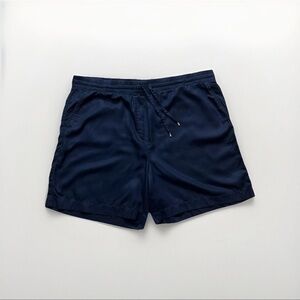 Tommy Hilfiger Elastic Waist Casual Shorts Lyocell Dark Blue Men's Size XXL